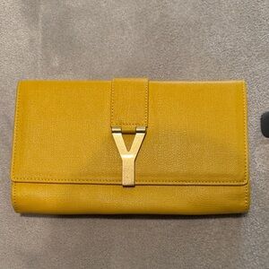 Yves Saint Laurent Mustard Yellow Clutch
